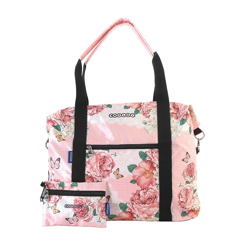 COPLAY  travel bag-roses - กระเป๋าแมสเซนเจอร์ - วัสดุกันนำ้ สึชมพู