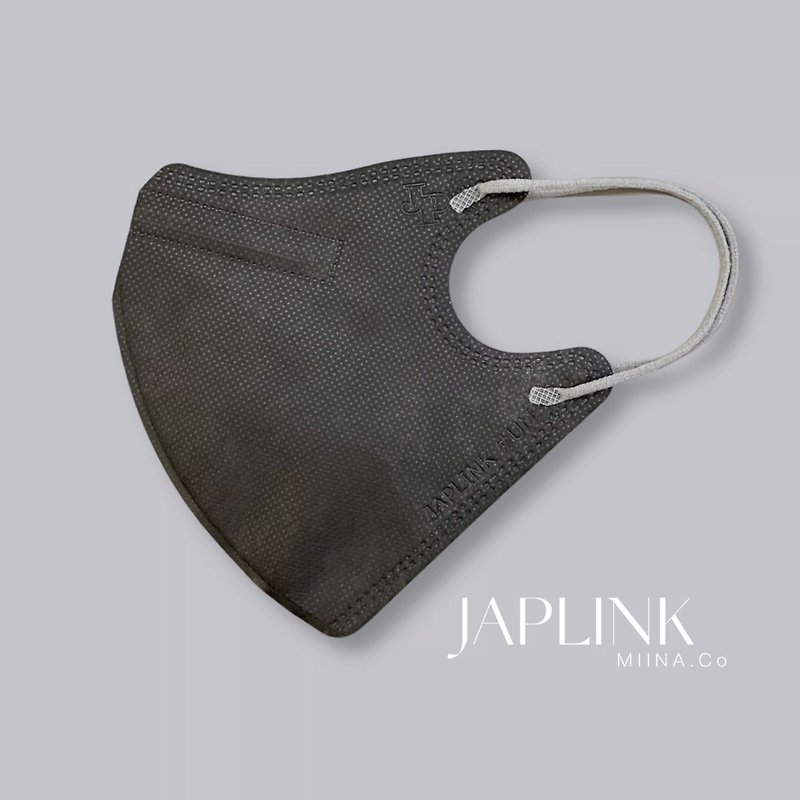 【加大】JAPLINK MASK【D2 / N95】 立體口罩-大黑灰灰 - 口罩/口罩收納套 - 聚酯纖維 黑色
