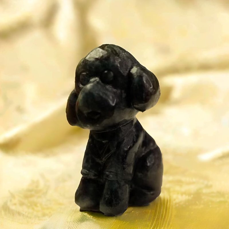 烏雞種翡翠貴賓狗 | 天然緬甸玉翡翠A貨 | 送禮 - 其他 - 玉石 綠色