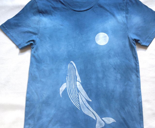 Whale Full moon TEE XS 鯨 満月 organic cotton オーガニックコットン