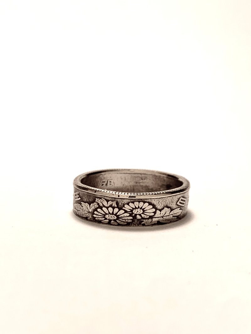 Japan 50 yen coin ring (Chrysanthemum) - General Rings - Other Metals 