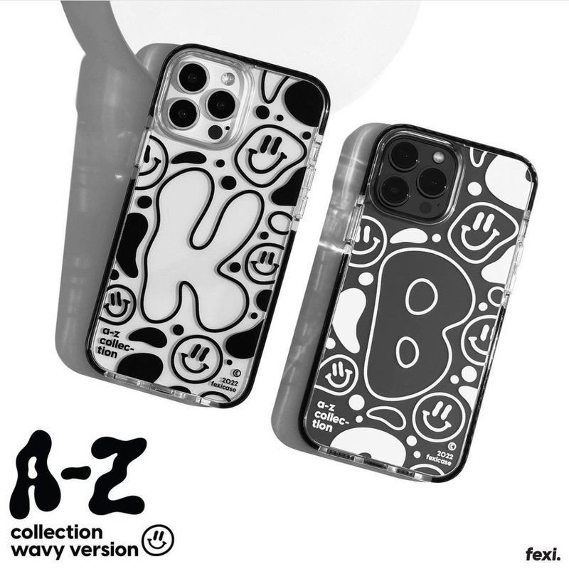 FEXI CASE / A-Z Wavy version. - Phone Cases - Silicone 