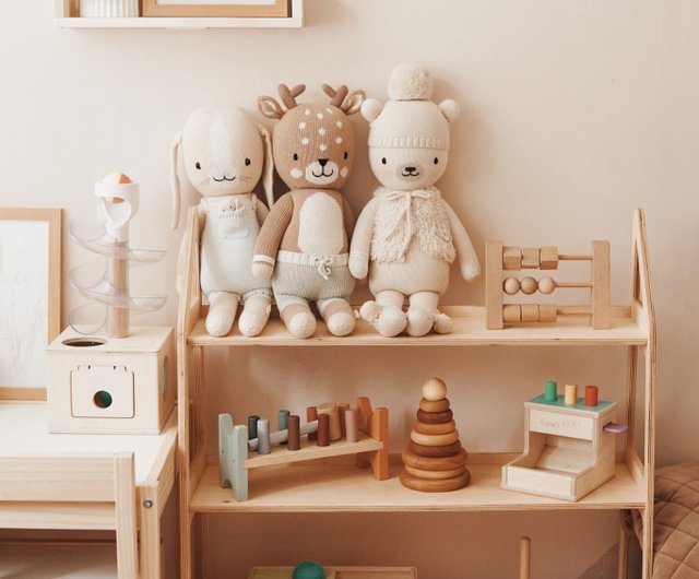 Scandinavian toy shop storage