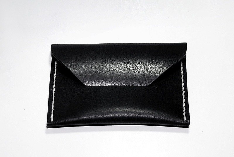 Simple leather business card holder - ที่ตั้งบัตร - หนังแท้ 