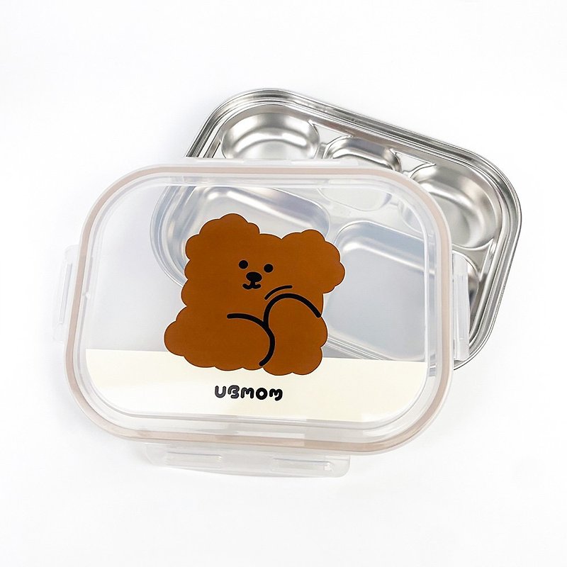 【韓國UBMOM】 可可狗不鏽鋼餐盒 - 兒童餐具/餐盤 - 不鏽鋼 