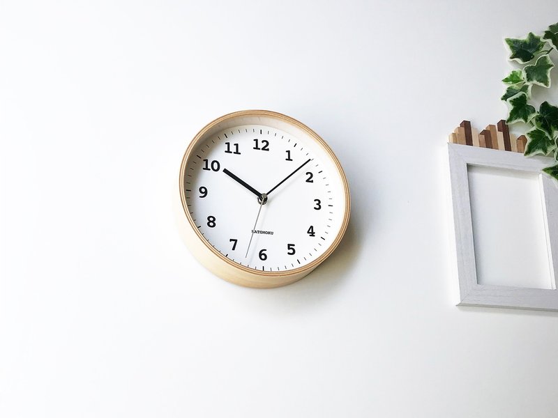 数量限定】KATOMOKU plywood wall clock 4 スイープ 日本売 - www