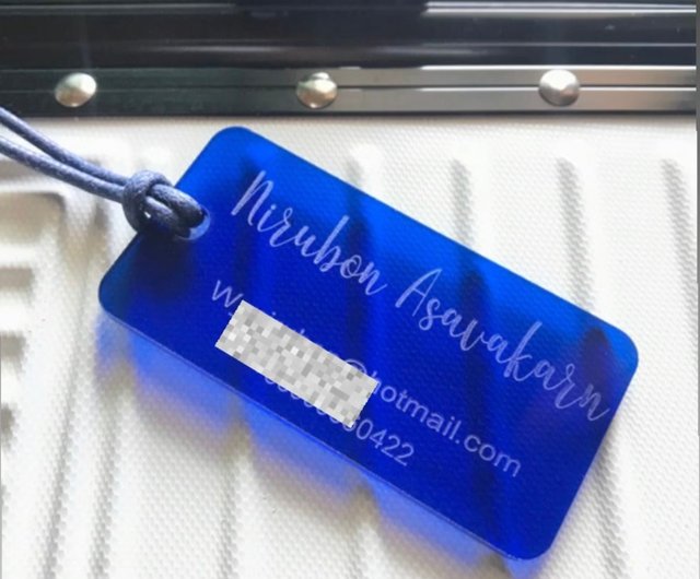 長方形荷物タグ |荷物タグ |ラゲッジタグ パーソナライズ (1個