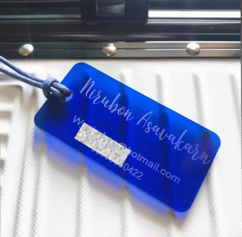 Rectangle Luggage Tag  |  Luggage Tags | Luggage Tag Personalized (1 piece) - 行李箱 / 旅行喼 - 壓克力 
