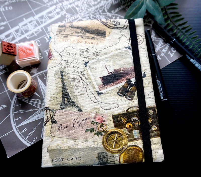 航海旅遊手帳本記事本畫圖本日記本 - 筆記本/手帳 - 紙 卡其色