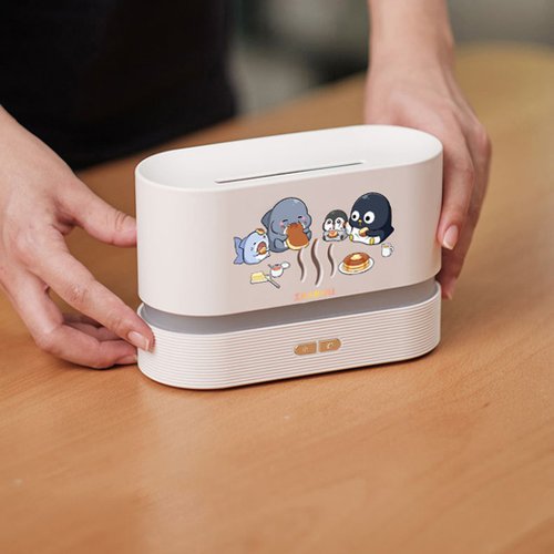 IGP 禮物選品店 【現貨】模擬火焰加濕香薰器 |胖鯊魚鯊西米(一年保養)