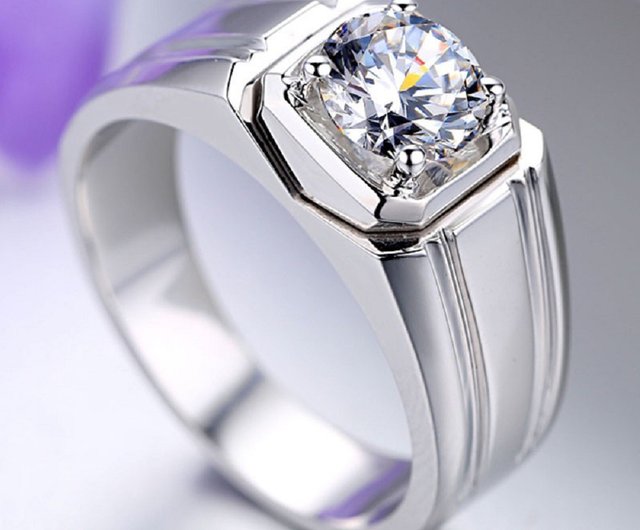 mens diamond rings 1 carat