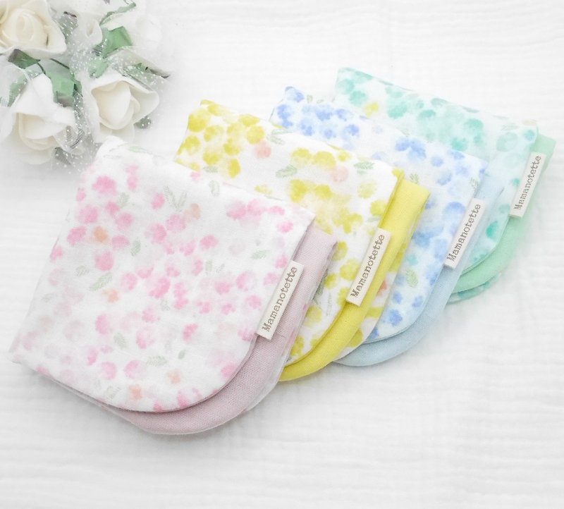 Mimosa Organic Cotton Gauze Handkerchief Made in Japan Handmade 6-ply Gauze Handkerchief Japan handmade 20x20cm/8x8inch - Handkerchiefs & Pocket Squares - Cotton & Hemp Multicolor