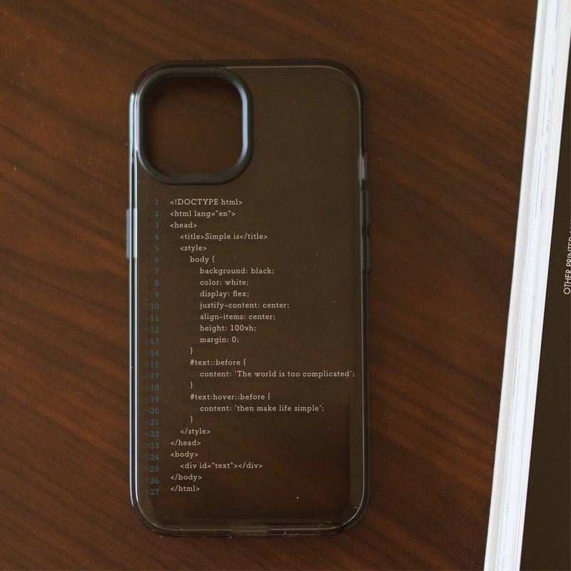 Customized HTML JellyTint phone case - Phone Cases - Other Materials Black