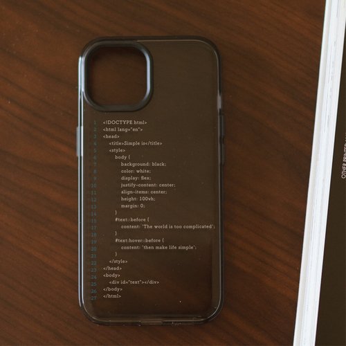 Simple is 客製化 HTML JellyTint 手機殼