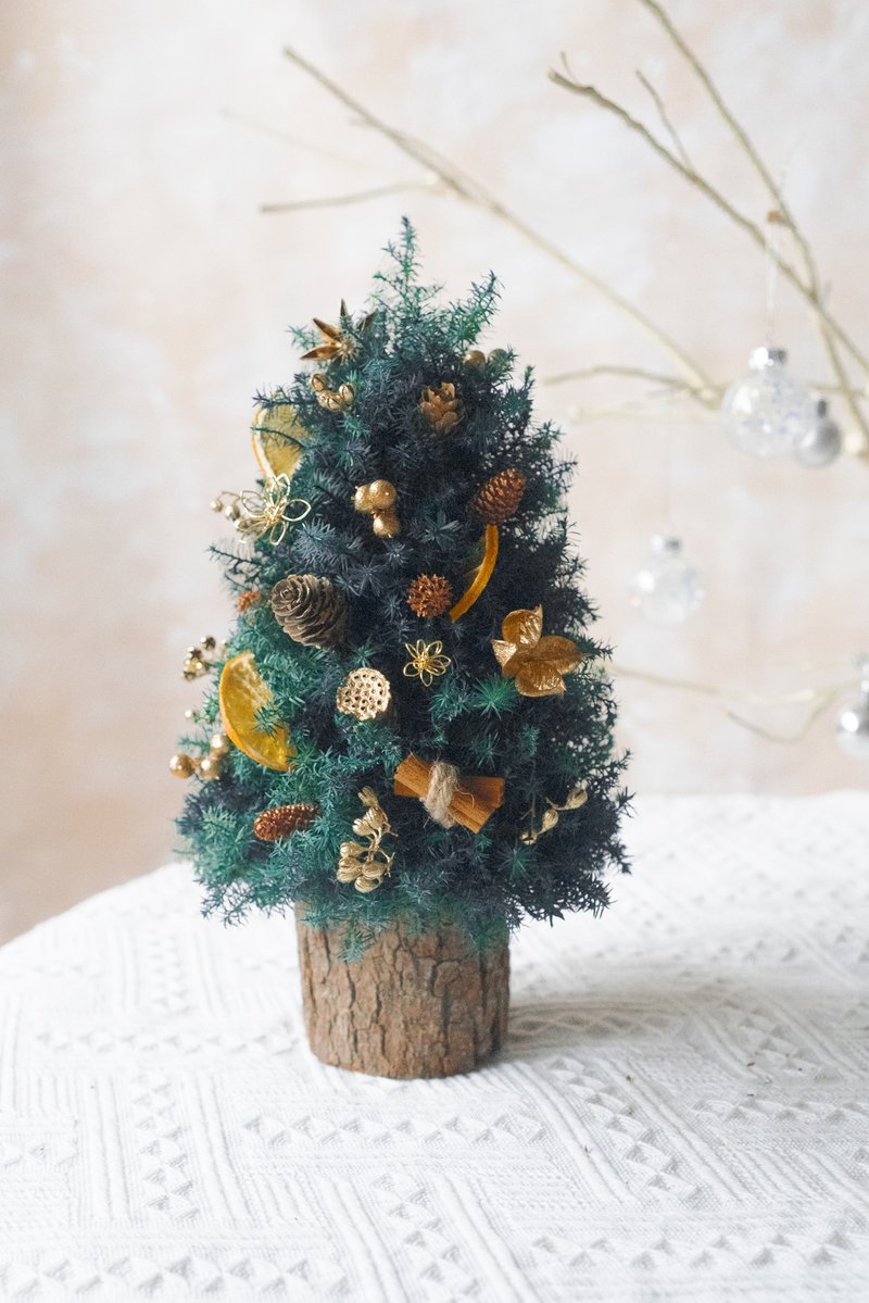 Orange Everlasting Christmas Tree Christmas Gift Exchange Gift Christmas Tree - Dried Flowers & Bouquets - Plants & Flowers 