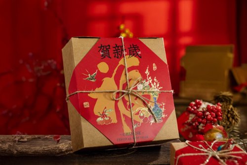禾果鮮果乾 牛皮綜合果乾新年禮盒-賀新歲(蛇年新年禮盒)