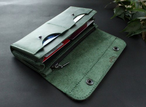 Leather Cash Envelope Wallet, Long Wallet, Petite Leather Clutch - Shop  Anger Refuge Wallets - Pinkoi