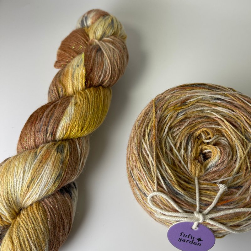 fufugarden-Angora wool harmony-Rabbit's Tail Gold - Knitting, Embroidery, Felted Wool & Sewing - Wool 