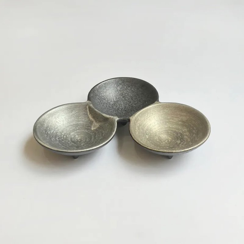 【303select】有田燒 日本 晶雲母金銀 二組 三組 小皿 - 盤子/餐盤/盤架 - 瓷 
