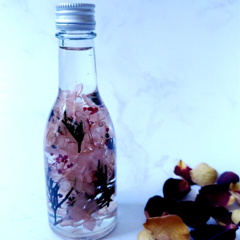 Floating flower (herbarium) 50ml small wine bottle series D/small gifts/photo props - ของวางตกแต่ง - พืช/ดอกไม้ หลากหลายสี