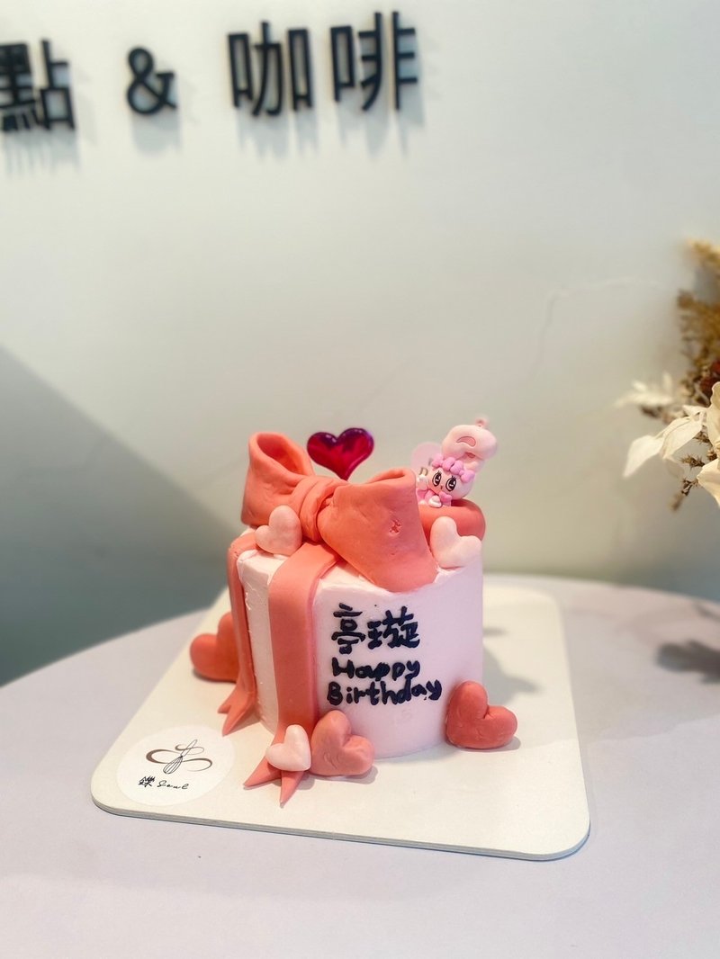 可愛少女 艾絲樂 蝴蝶結 客製化蛋糕 翻糖蛋糕 鑠甜點 紀念日 - 蛋糕/甜點 - 新鮮食材 
