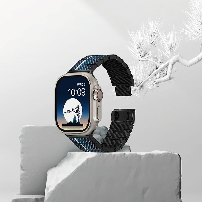 Apple Watch 極輕複合式纖維錶帶 Moon/Wind - 錶帶 - 其他人造纖維 
