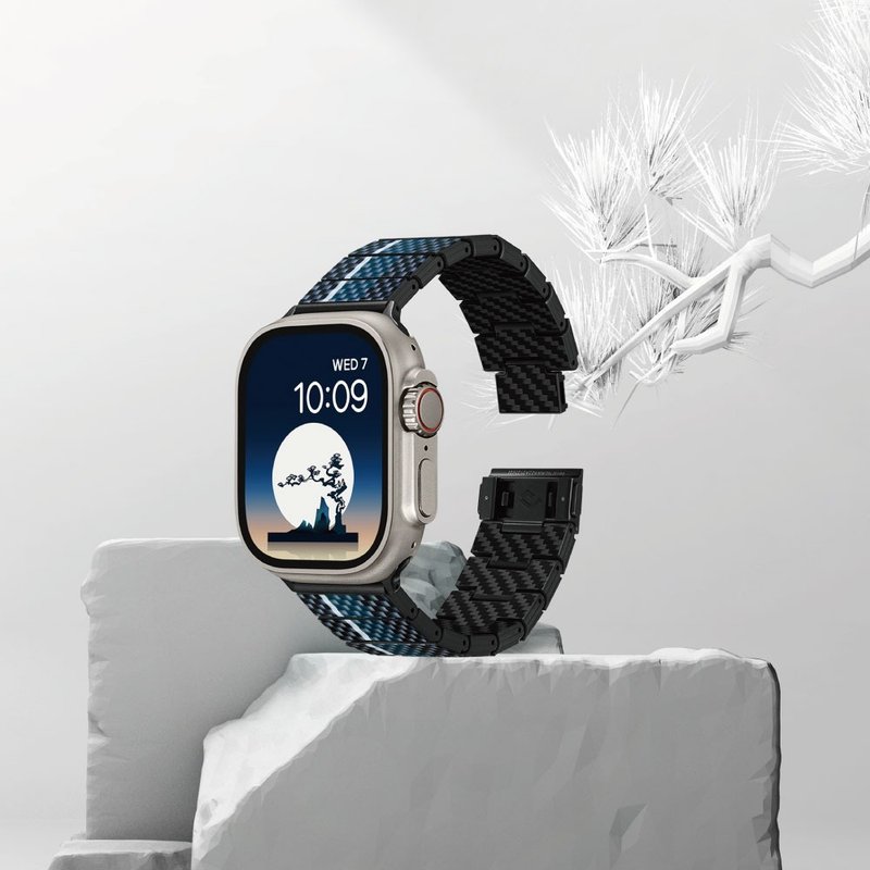 PITAKA | Apple Watch extremely light composite fiber strap Moon/Wind - Watchbands - Other Man-Made Fibers 