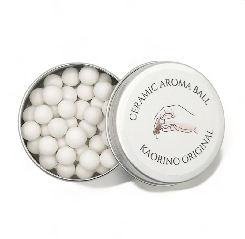 Ceramic aroma ball 50g - ของวางตกแต่ง - วัสดุอื่นๆ ขาว