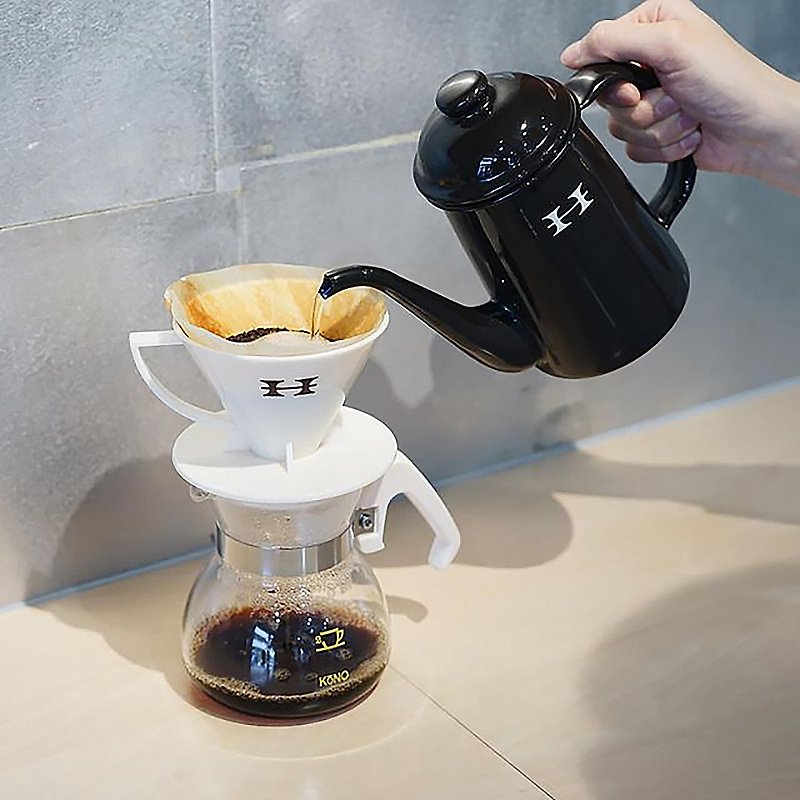 【日本HORIGUCHI】堀口咖啡 琺瑯手沖壺 咖啡色  年節送禮 - 咖啡壺/咖啡器具 - 琺瑯 咖啡色