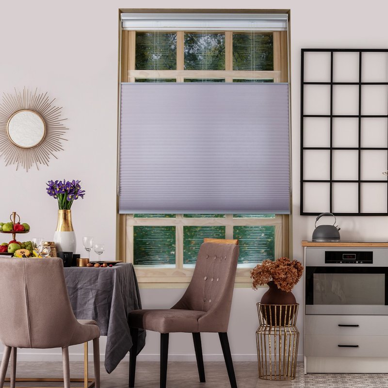 Wisteria Up and Down Double Loop Bead Chain Semi Blackout Honeycomb Blinds (Wisteria) - ม่านและป้ายประตู - เส้นใยสังเคราะห์ 