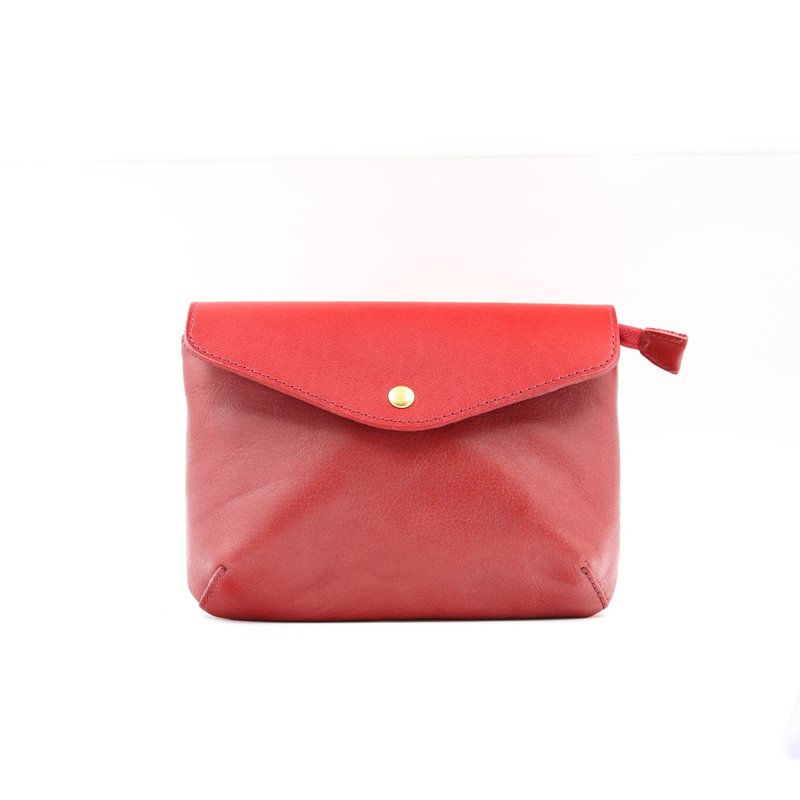 手工植鞣皮革-小斜背包 cross bag small - 側背包/斜背包 - 真皮 