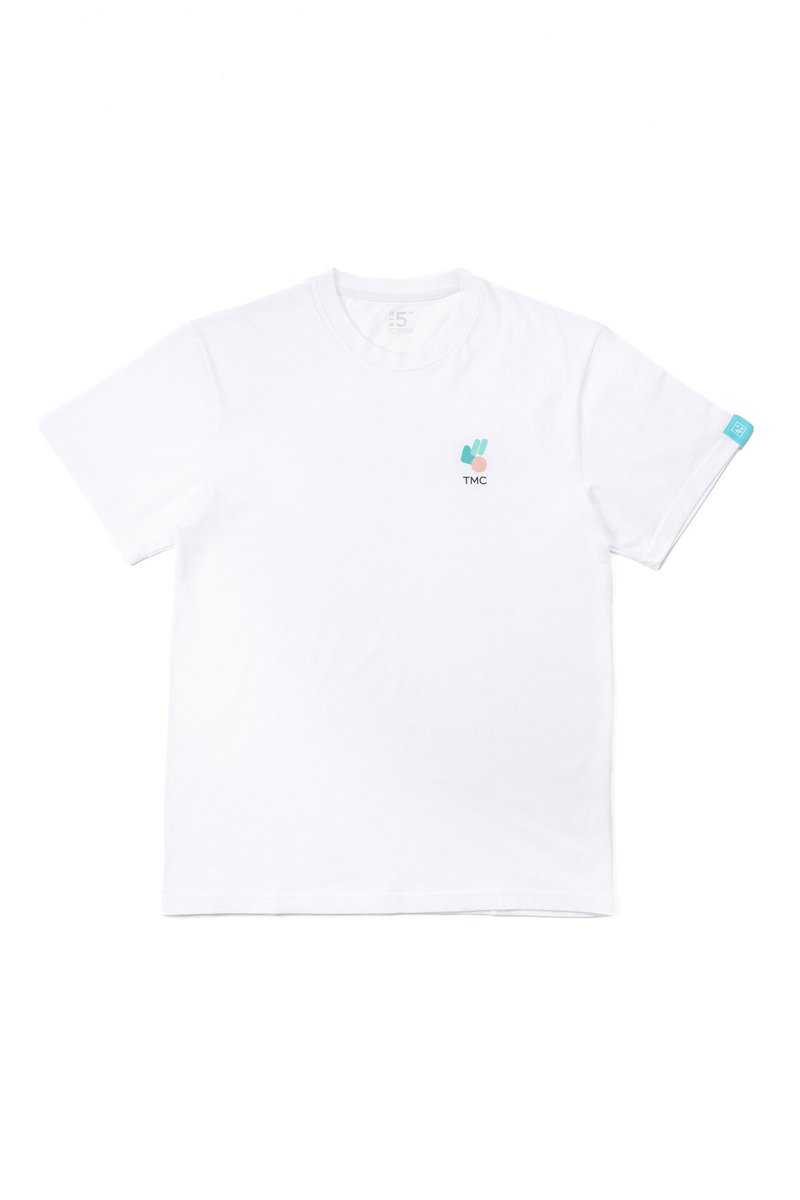 五週年紀念 T-shirt - 其他 - 棉．麻 白色