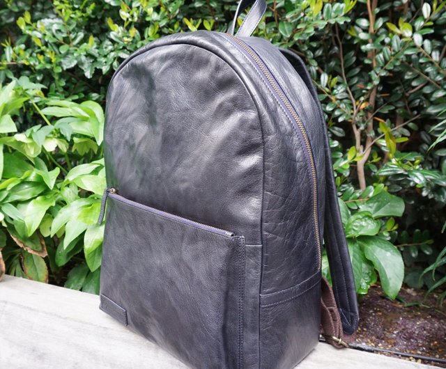 極美品 BEAUTY&YOUTH アローズ 牛革 レザーリュック 黒 デイパック