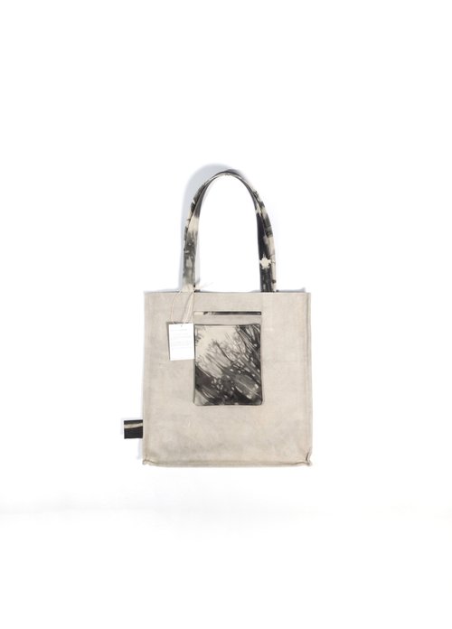 Crumpled effect best sale tote bag