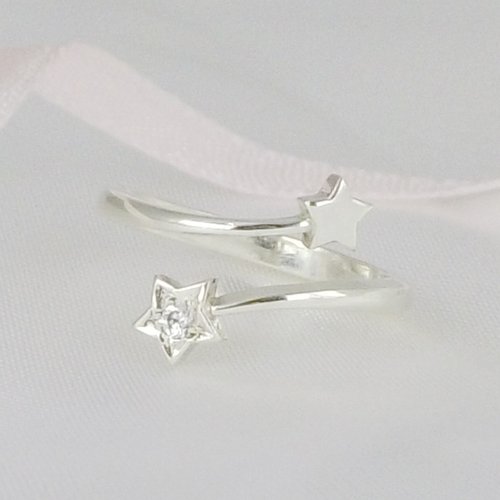 GreenRock Jewelry 流星戒指 925純銀 CZ石