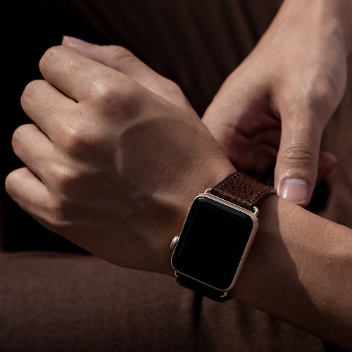 BTBworkshop Apple watch 手工真皮錶帶訂製 意大利Dollaro皮革