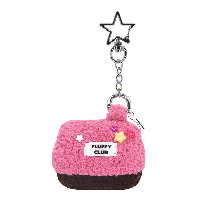 'SWEET HOME SWEET' AirPods 3&Pro case PINK roof  BROWN wall (STAR SPRING) - AirPods/耳機保護套 - 繡線 粉紅色