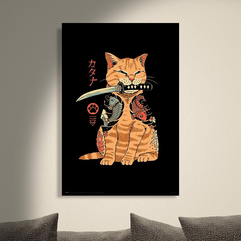 【VINCENT TRINIDAD 】CATANA 極道貓海報 - 掛牆畫/海報 - 紙 多色