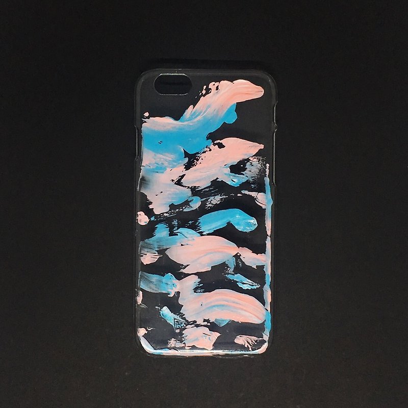 Acrylic 手繪抽象藝術手機殼 | iPhone 6/6s |  Love Bubble - 手機殼/手機套 - 壓克力 粉紅色