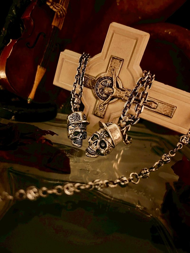 【搖滾龐克系列】嘻哈Hip hop  /純銀/情人對飾 (不含鍊) - 項鍊 - 純銀 銀色