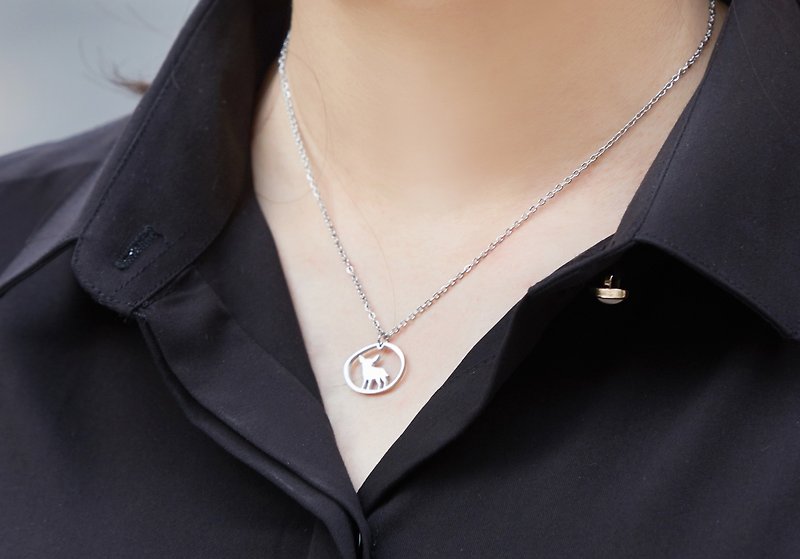 Allergy free - stamp on my heart necklace + bracelet + earring - Chihuahua - อื่นๆ - สแตนเลส สีเงิน