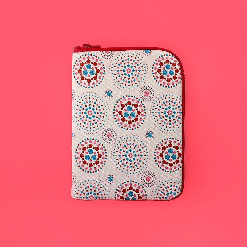 iPad Mini收納包/煙火/絢爛粉紅 - 平板/電腦保護殼 - 棉．麻 