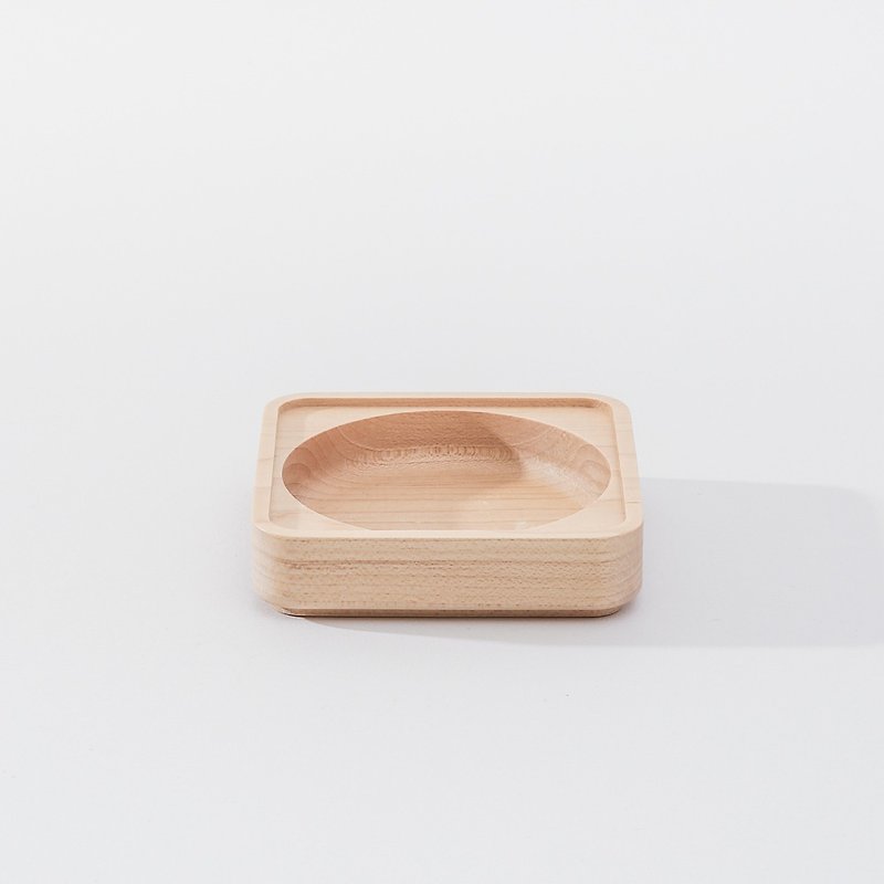 [Jeantopia] Zhiyin selection of solid wood stacking stationery storage single grid square plate | 1534801 - Other - Wood 