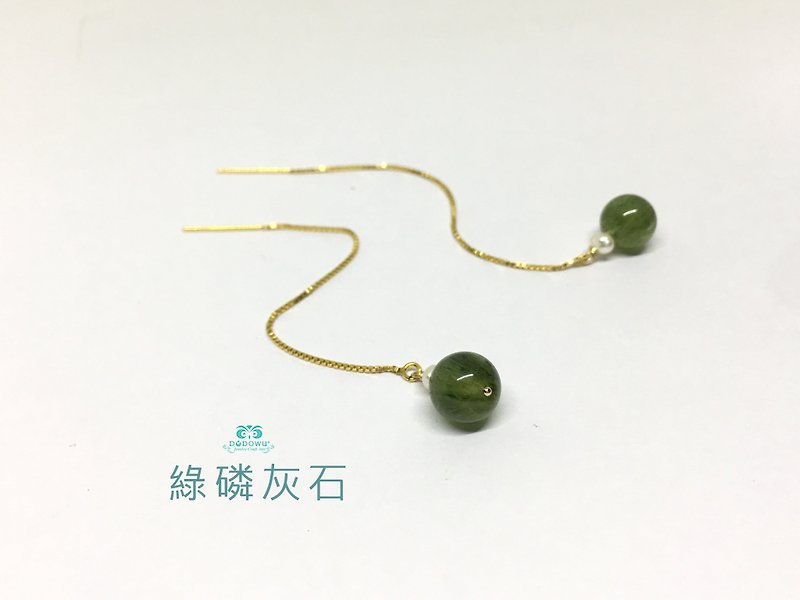 客戶 Winona Chan小姐專屬賣場 - 耳環/耳夾 - 寶石 綠色