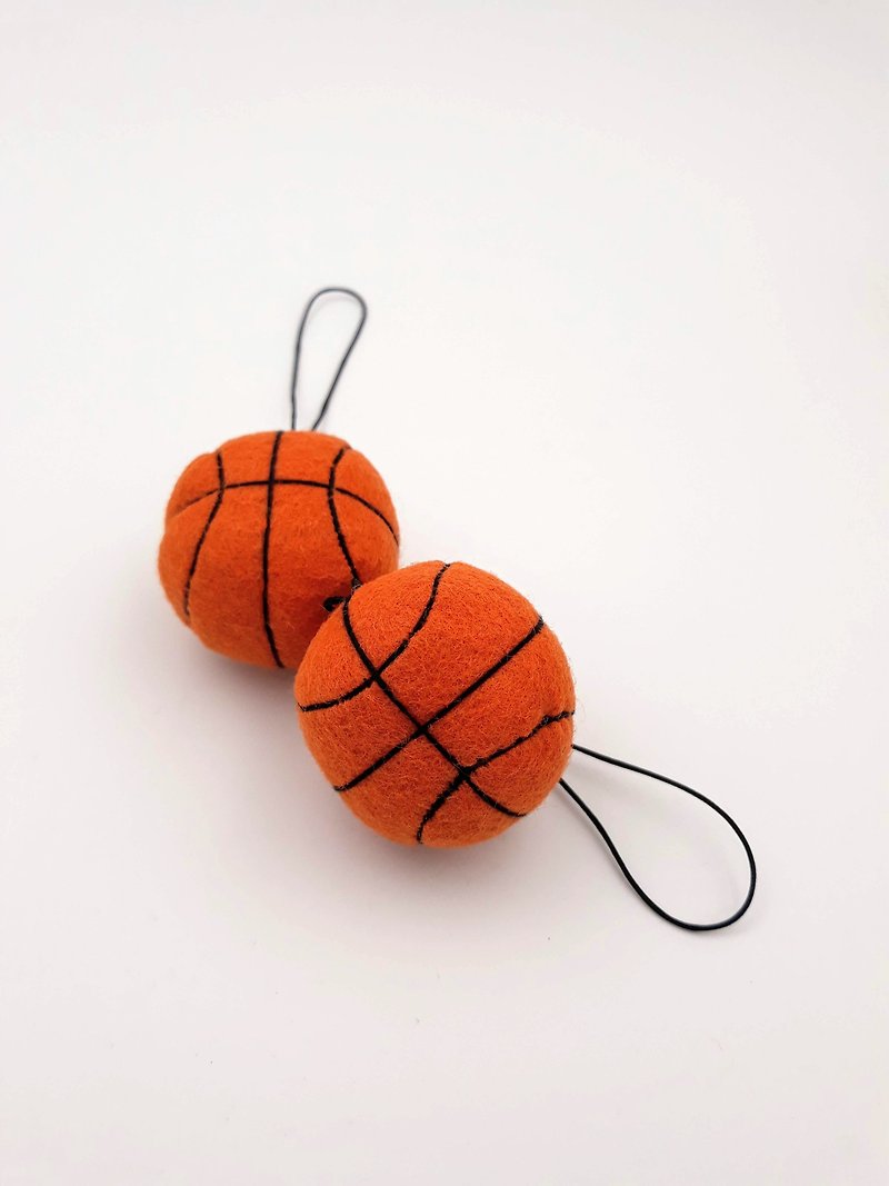 リアルなバスケットボールの魅力 - キーホルダー・キーケース - ポリエステル オレンジ