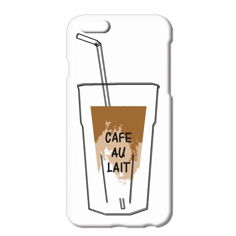 [iPhone case] Cafe au lait - เคส/ซองมือถือ - พลาสติก ขาว