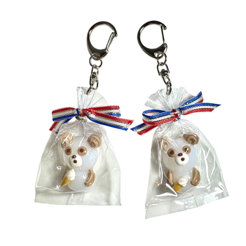 Panda jelly keychain - Keychains - Resin White