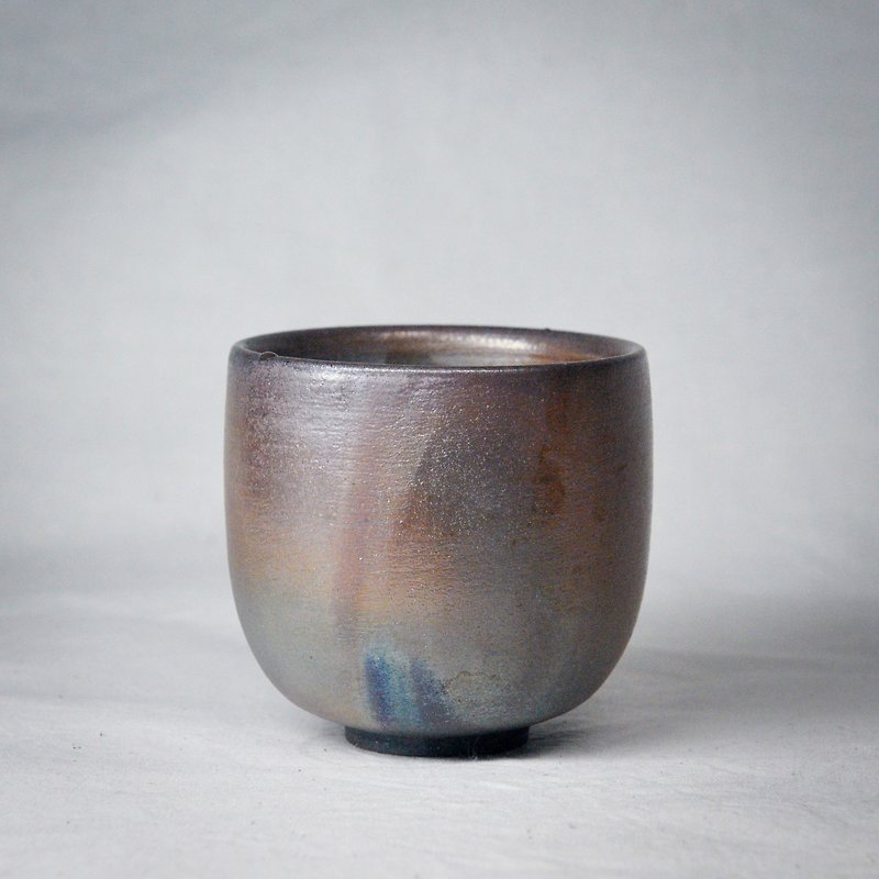 Handmade Firewood Ceramics - Middle size Tea cup - ถ้วย - ดินเผา สีนำ้ตาล