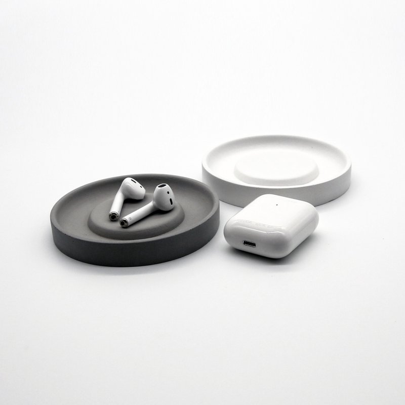 Round TRAY I 水泥 I 置物皿 I 圓碟 I 客製化 I 杯墊 I 禮物 － - 擺飾/家飾品 - 水泥 灰色