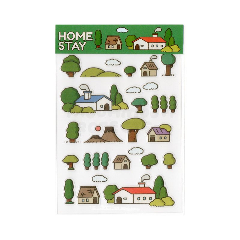 Sticker - Homestay | Home Collection Die-cut Sticker Sheet - สติกเกอร์ - พลาสติก สีเขียว